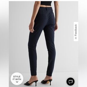Black Express Columnist skinny ankle trouser pants